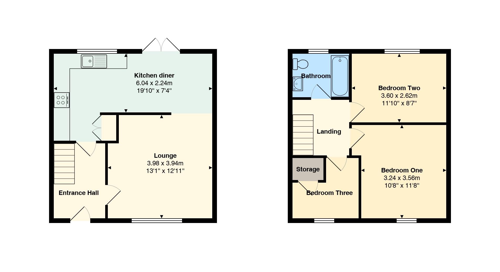 Floorplan for Coniston Road, Patchway, Bristol